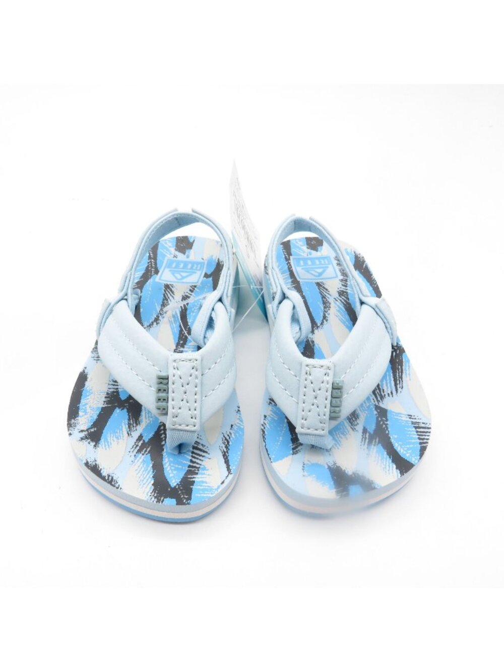 Reef Little Ahi Kids Sandals Surf Palms Print Size 5 NEW